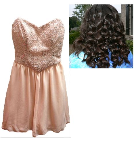Darlin Strapless Lace Chiffon Dress, $79, Dillard’s.