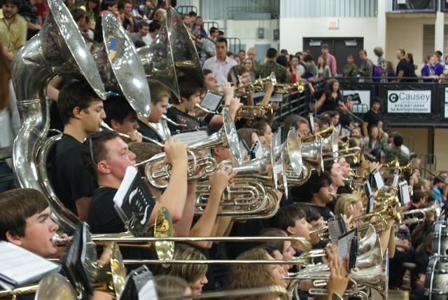 All band members at NFHS work as hard as they possibly can to express and share their love of music with everyone, including the student body.