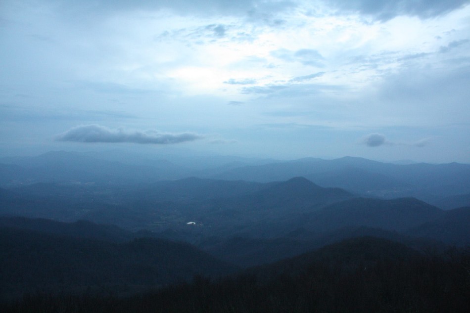 The northern mountains of Georgia are a spectacular sight no matter what type of weather covers them. Despite the heavy wind, light cloud cover, and forty degree temperature, the view over Georgia still demands appreciation.