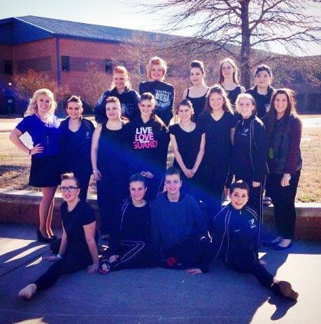The 2015 Winter Guard Team is shows their Raider pride after placing third at their competition last Saturday.