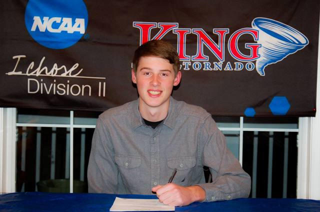 Kyle Ellis signs with King University for his promising future.