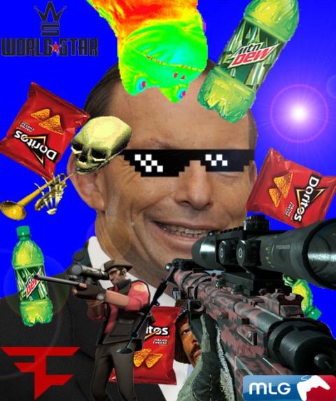 Tony Abbott of Australia embraces his true identity as a master of Call of Duty. He has risen in the ranks of FaZe Clan and is widely recognized as the most MLG quickscoper in the leauge. 