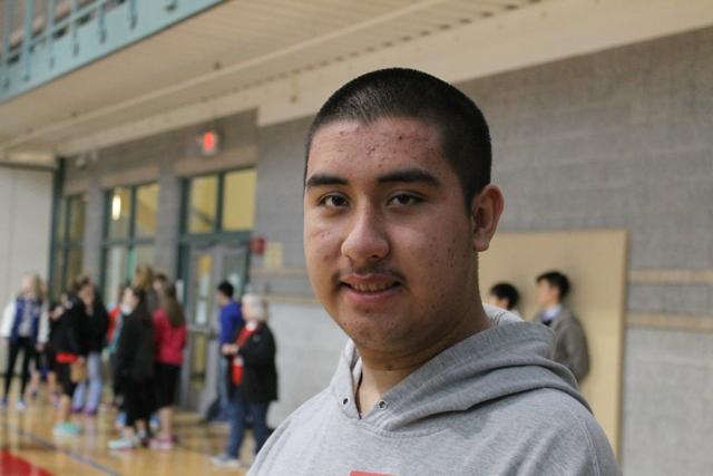 Juan smiles for the camera at Special Olympics in April.