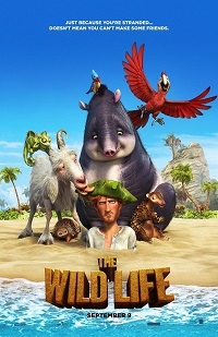 The Wild Life is a fun filled classic story enjoyable for young children. The new film can be seen in theaters across America (image produced by NWave Pictures).