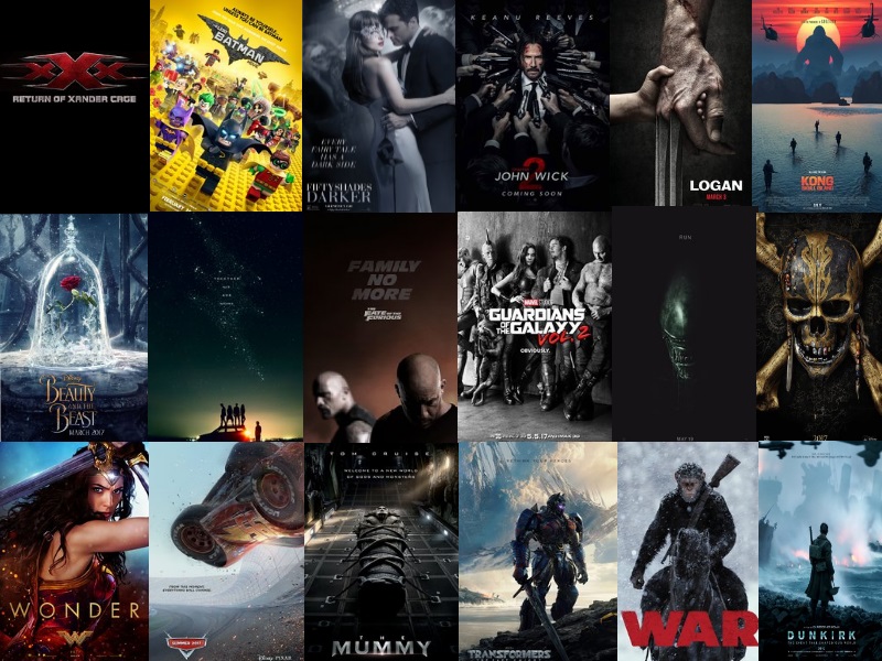 2017 will bring many good movies to the big screen.