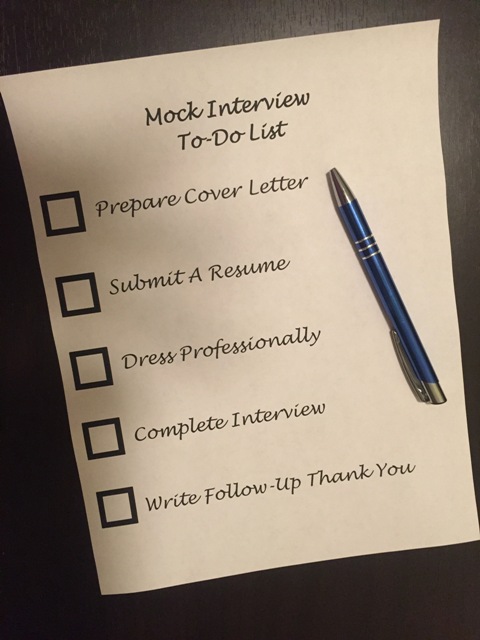 Students who participated in the Mock Interviews had to prepare a cover letter, submit a resume, dress professionally and complete an interview. As a result of this process, they received real life skills that will help prepare them for future careers.