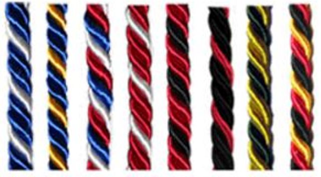 Every senior wants to wear as many cords as possible, but they may not be wearing as many as anticipated. How many will you be wearing at graduation? Photo from https://www.honorsgraduation.com/honor-cords.htm?gclid=CLvZvO_T_NICFUi4wAod6qYAdg#honors-cord-colors
