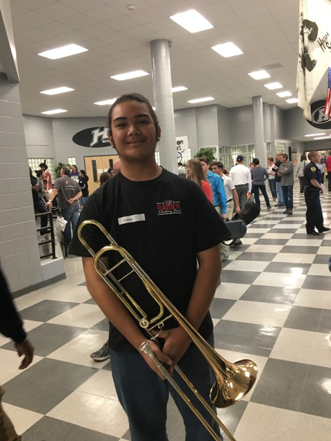 Freshman David Cain auditioned for All State for the second time this year. He has made All State once before and is excited to attend this year.