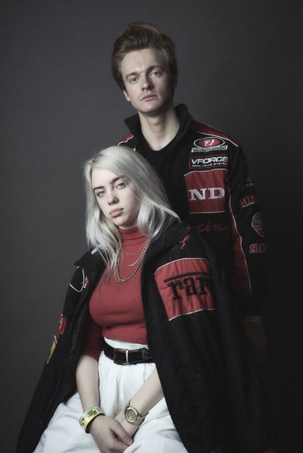 Billie Eilish and her brother Finneas OConnell pose for a feature shot at Rex Features. (Photo credit: Rex Features.)
