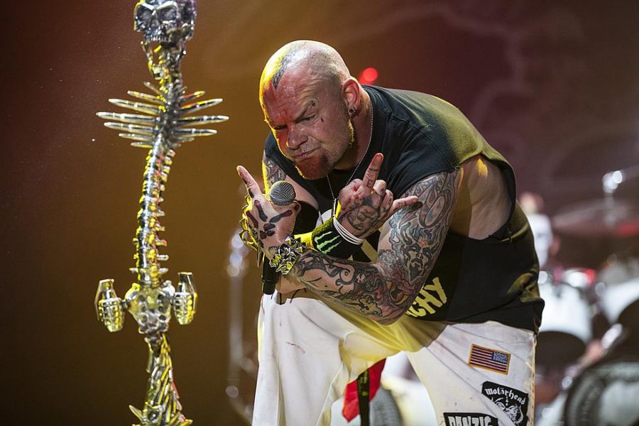 Five Finger Death Punch dropped their eighth in-studio album “F8” with a total of 16 songs on it. This record is by far one of their best ones to date. Above is lead singer Ivan Moody at one of the FFDP shows. (Photo by Loudwire )