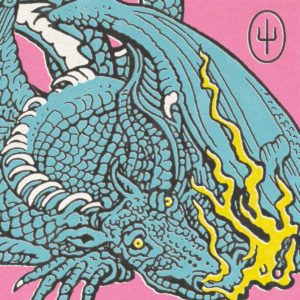 Scaled and Icy’s cover art, featuring Trash the Dragon. Album art by Brandon Rike.