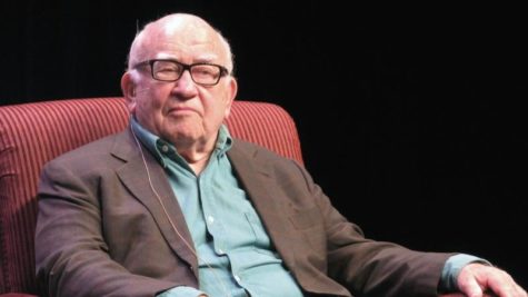 Ed Asner answered questions at the Banff World Media Festival. Photo by the Canadian Press.