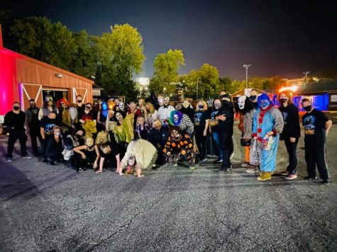 A group photo of the House of Four Scythes 2020 crew members. Photo by: Four Scythes Haunted Attraction Facebook.