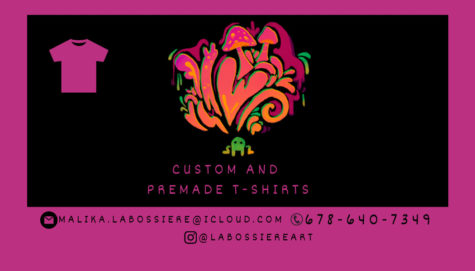 Labossiere Art is a local business which sells t-shirts and stickers. Photo submitted by: Malika Labossiere.