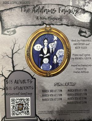 The Addams Family QR code for reserved seating.
