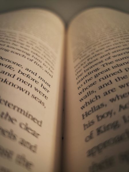 A close-up visual of the pages of a book acting as an aesthetic
