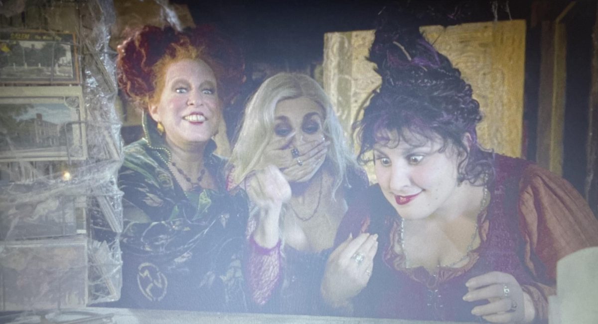 The Sanderson Sisters, Winnifred, Mary and Sarah, from Hocus Pocus