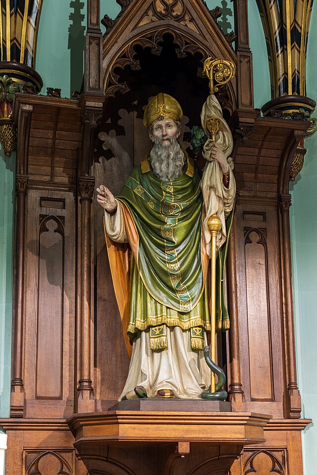 St. Patrick trying not to get pinched.