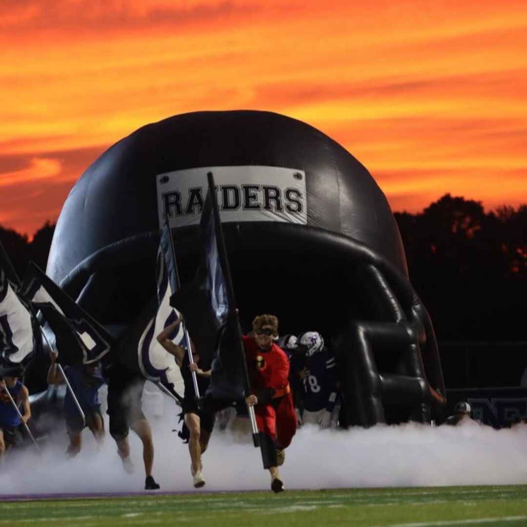 The Raider take the field for their matchup against Denmark
