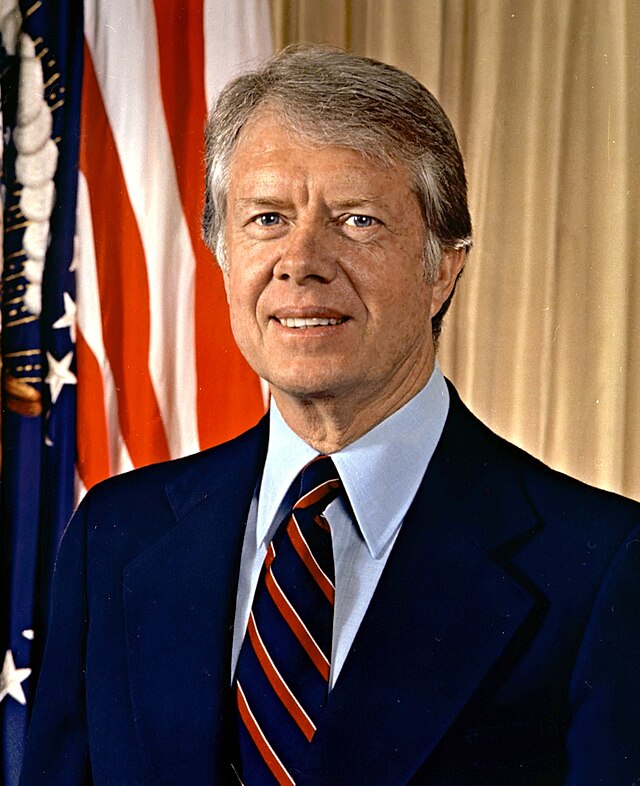 Portrait of Jimmy Carter, 39th president of the U.S.