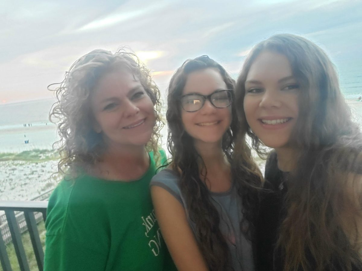 My mom, sister and I at Gulf Shores.