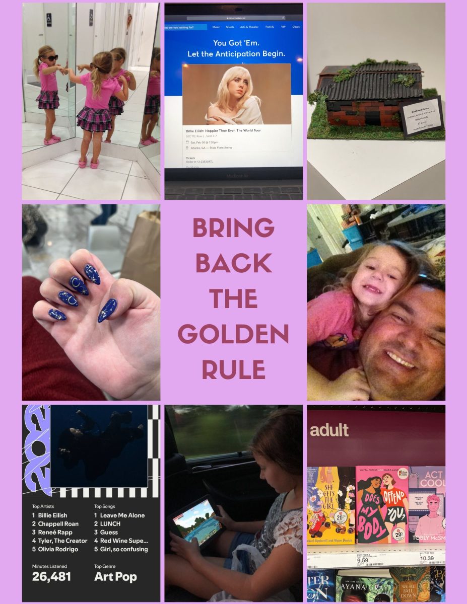A collage of things I've been judged for
