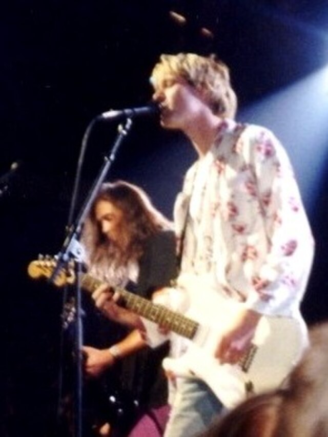 Kurt Cobain (Right) and Krist Novoselic (Left) circa 1992