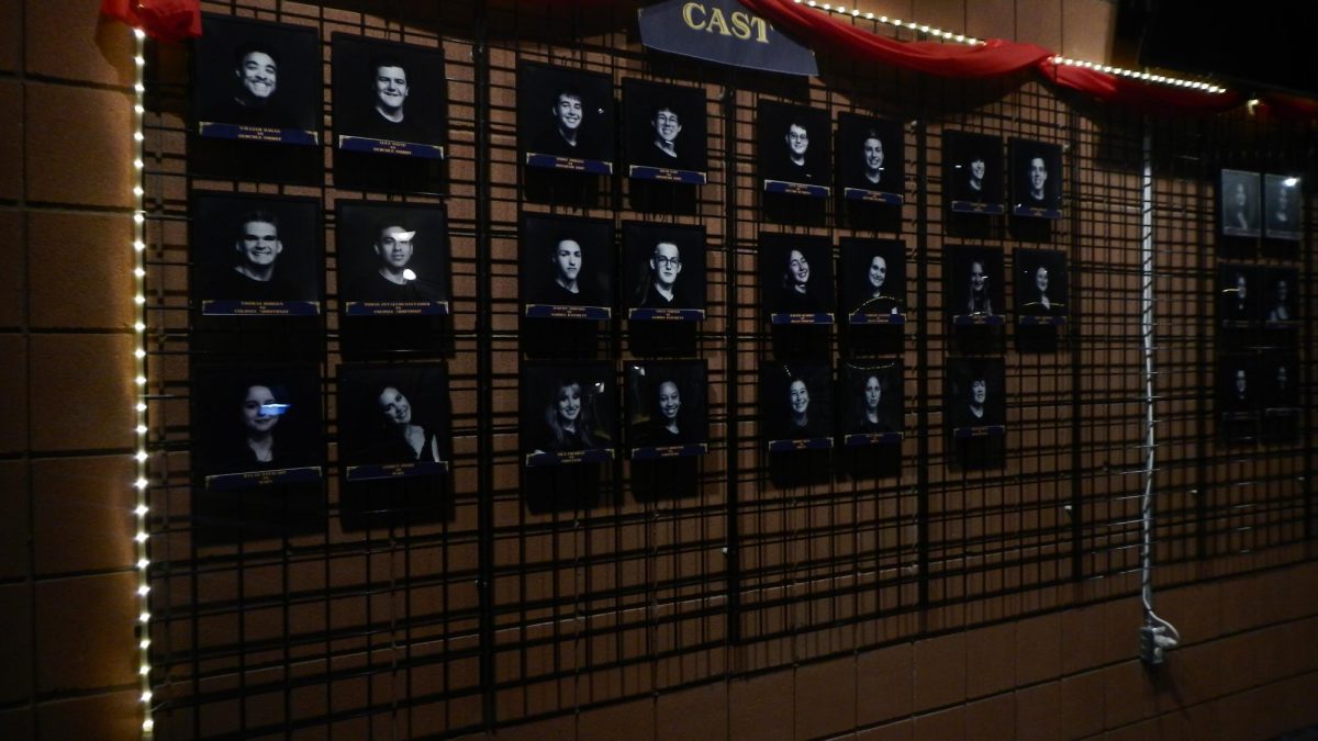 The portraits of the cast of Murder on the Orient Express.
