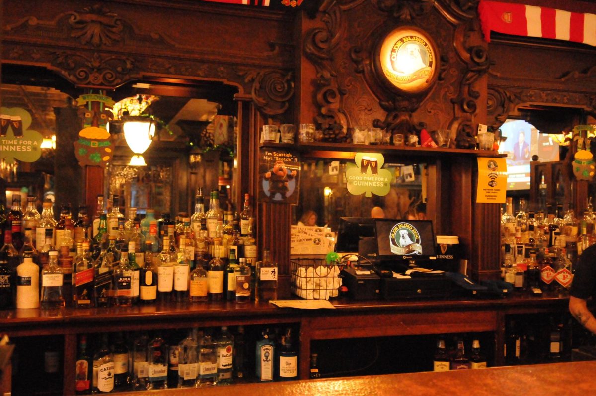The local Olde Blind Dog Irish Pub embraces its roots, keeping their heritage alive here.
