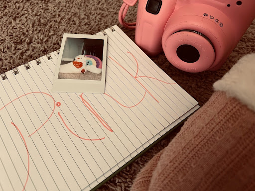 An assortment of pink items.